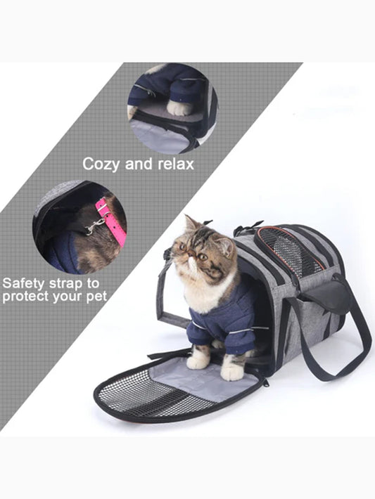 Multi-functional Folding Pet Puppy Dog Cat Car Seat Basket Pet Travel Carrier Bag